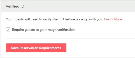 does airbnb ask for driver's license