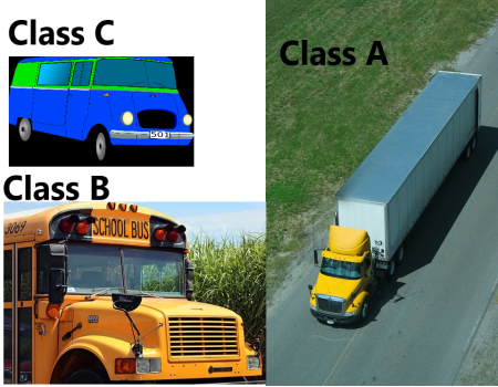 driver license class b means