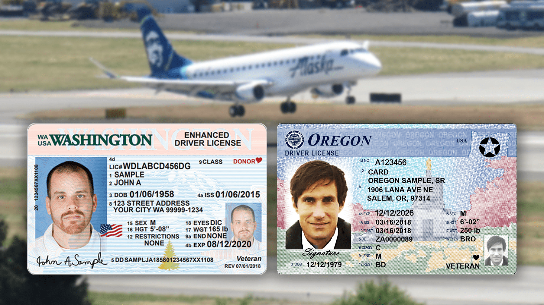 driver's license for air travel